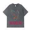 275 GSM Washed T-shirts 100% Cotton One Punch Man V8 Garou Print Unisex Heavy Cotton T Shirt