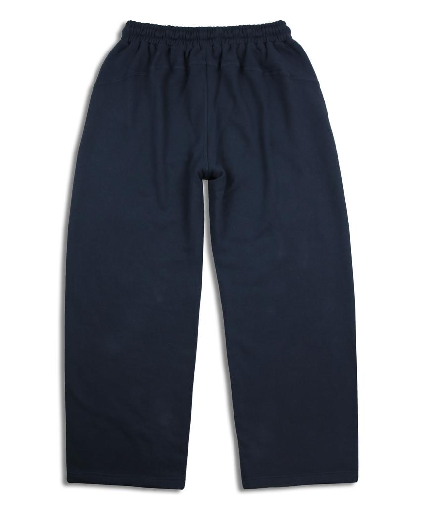 BLUFF Wide Curved Sweatpants [Blue Black]