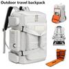 Fitness-Tasche mit großem Fassungsvermögen, Reiserucksack, Schultertasche mit Trennung für trockene und nasse Sachen, für Outdoor-Sport, Angeln, Yoga-Trainingsbeutel