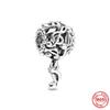 Bracelet Perles Charms Note de Musique Guitare Piano Cœur en Argent Sterling 925 Bijoux DIY pour Femmes