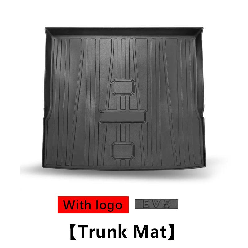 TPE Car Trunk Mats For Kia EV5 OV 2023 2024 2025 2026 Rubber Dirt-resistant Trunk Storage Pad Cover Boot Carpet Rug Accessories