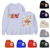 Women's Fashion Daily Versatile Casual Crewneck Sweatshirts Daily Long Sleeve Patchwork Top Sweatshirts