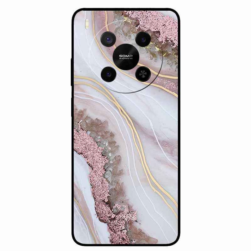 Für ZTE Blade V70 Max / Nubia V70 Max Marmor-Bemaltes Weiches TPU-Silikon-Rückseitenabdeckung Case Für Blade V70 Max Fusion Black Case V70Max