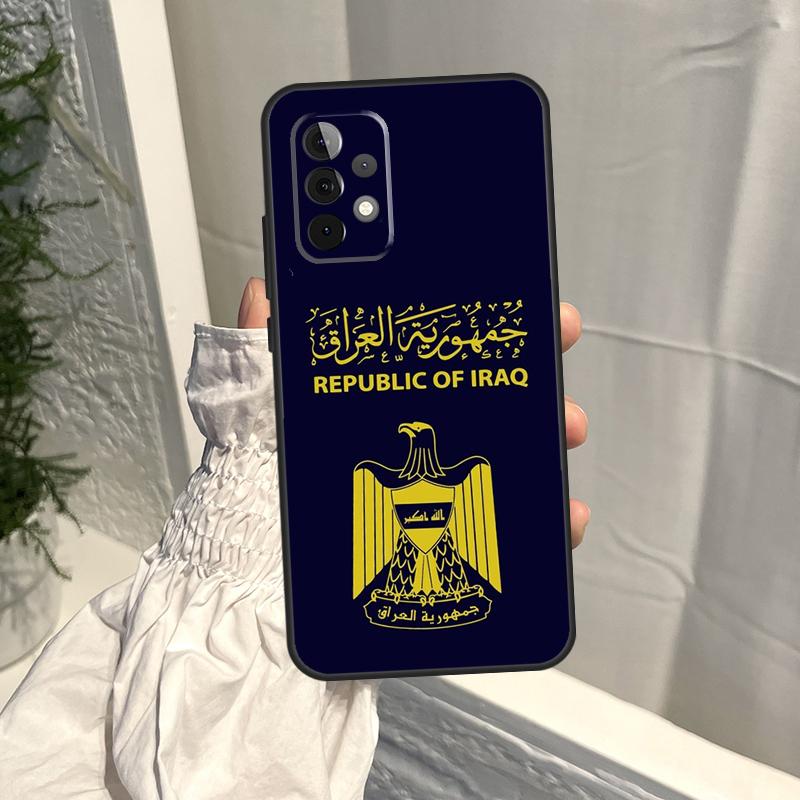 Iraqi Iraq Flag Case For Samsung Galaxy A52S A06 A16 A26 A36 A56 A55 A35 A15 A53 A32 A33 A13 A14 A34 A54 A17