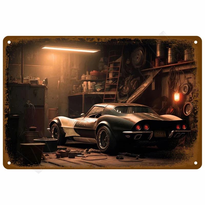 Vintage Room Decoration Home Decor Items Tin Signs Aesthetic Men Bedroom Metal Signs Retro Metal Plate Posters Wall Art Mural