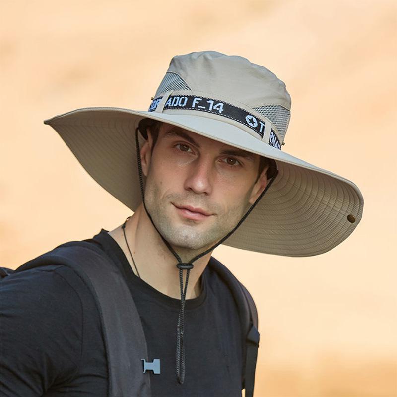 1-pack of Solid Color Neutral Sun Hat Hat Outdoor Mountaineering Sun Hat Refreshing Breathable Fishing Hat Sunscreen Fisherman Hat Sun Hat