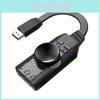 External Computer Usb Channel 71 Game Audio Card For Gaming External Usb 35mm Adapter Audio Card Plug And Play Pc Laptop
