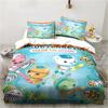 Yeni 3D Karikatür Octonauts 2/3 ADET Yatak Takımı Yatak Odası Tek Kişilik Çift Kişilik Yatak King Boy Yorgan Kılıfı Ve Yastık Kılıfı Çocuk Doğum Günü Hediyesi