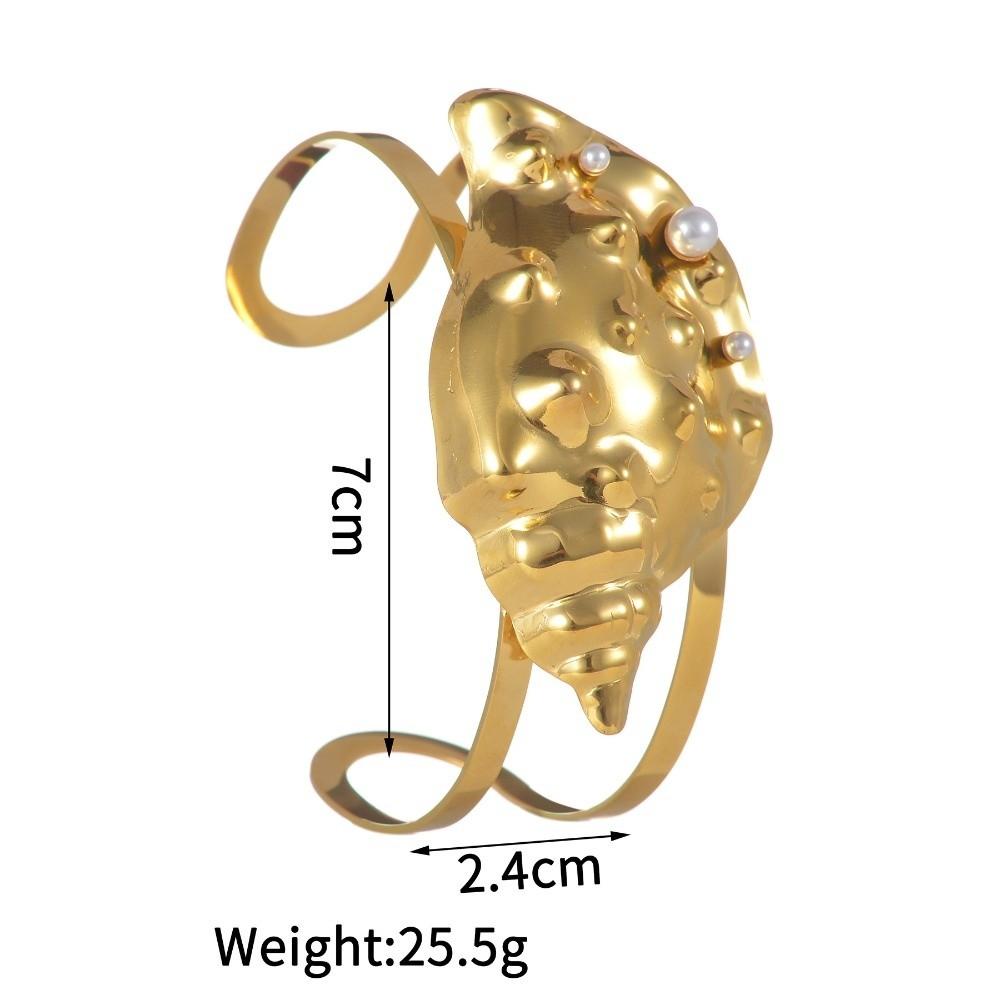 Golden Ocean Style Bracelet Waterproof Exaggerated Enamel Conch Bracelet Various Starfish Shell Turtle Shell Bracelet