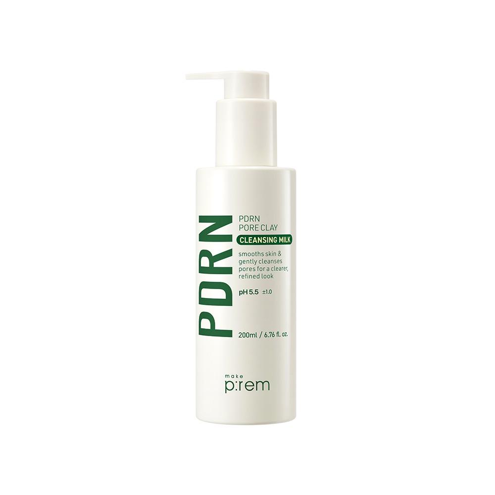 make p:rem PDRN Pore Clay Cleansing Milk Deep Face Wash Sebum Control 200ml
