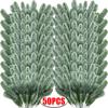 Christmas Artificial Pine Tree Branches Green Plants Fake Pine Greenery Stems DIY Crafts Wreath Xmas Home Garden Decor Wholesale