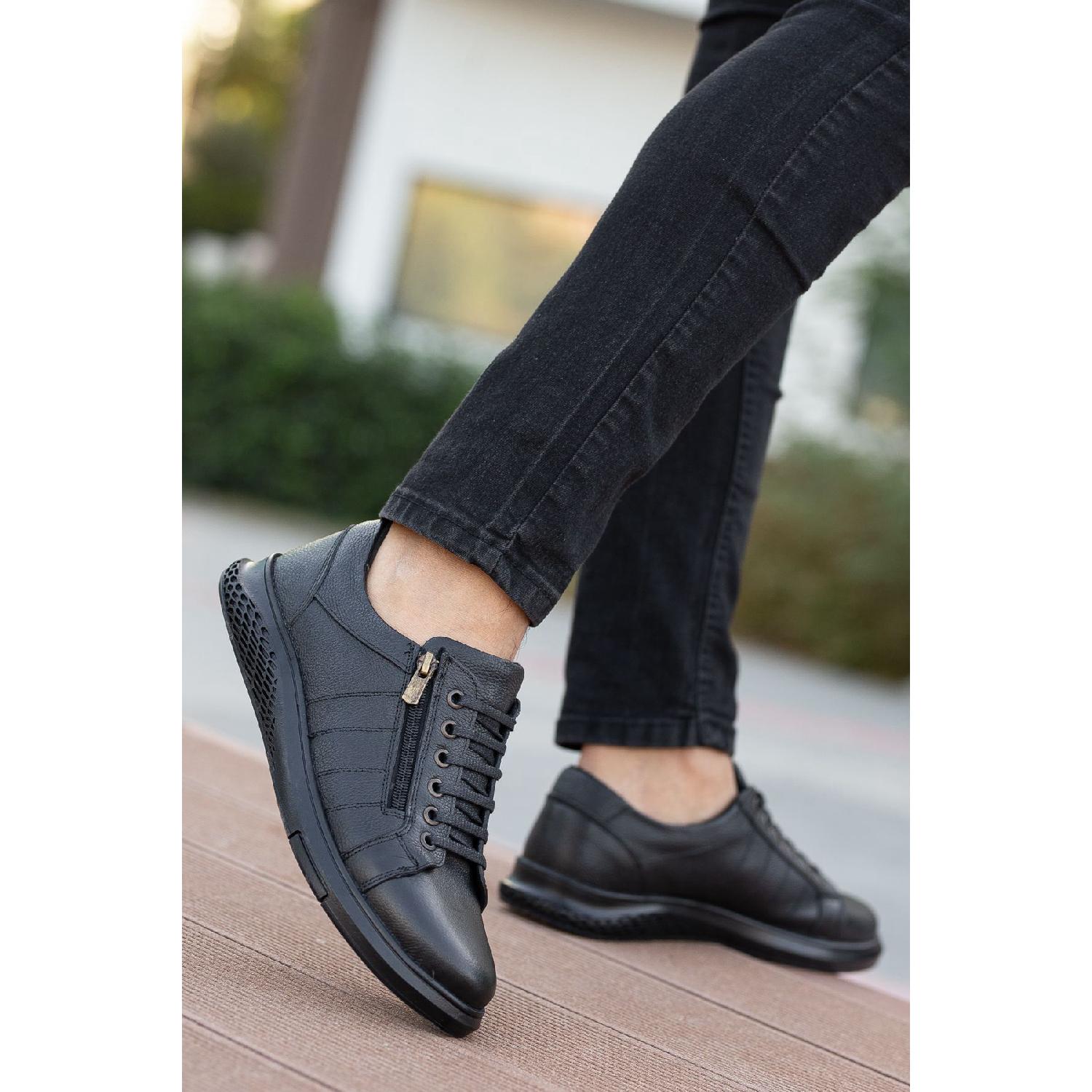 

Guaranteed D262 Daily Orthopedic Genuine Leather Men s Shoes 40 чорний