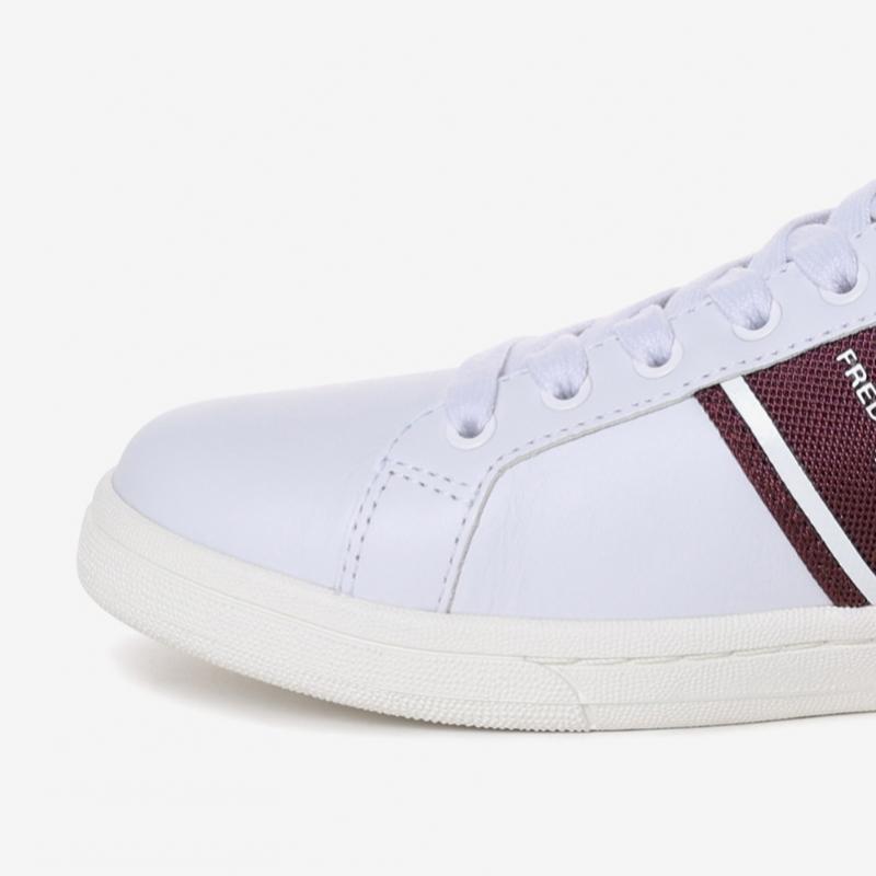 Fred Perry Unisex Leather Sneakers Graphic Branded Mesh Sfpu2315305 300