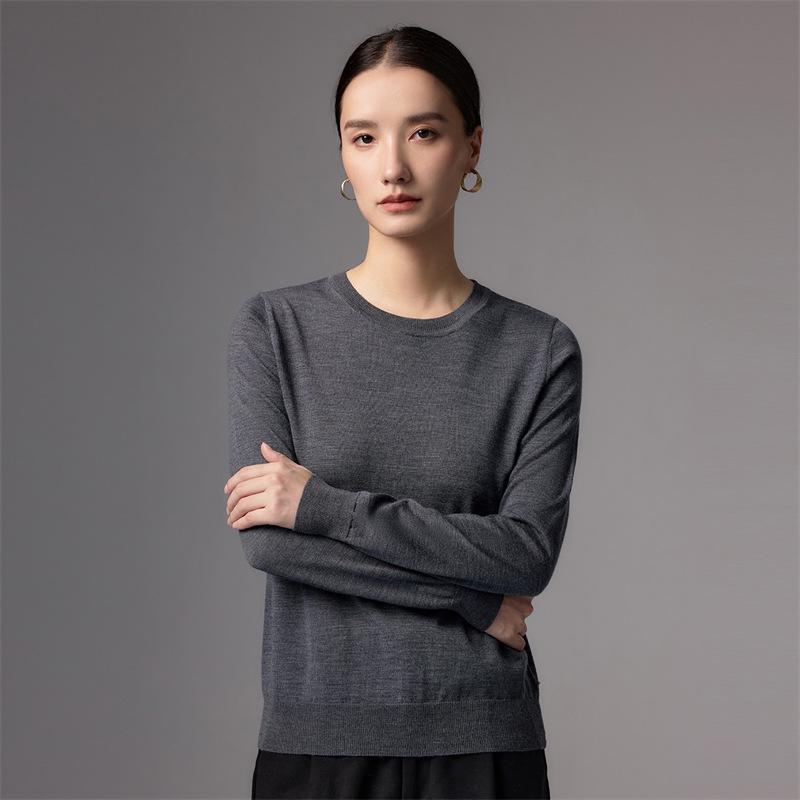 Yangzi Yarn Women's Wool Sweater: 2026 Autumn/Winter Slim Fit Base Layer