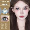 FUNSACHY 1 Pair Colored Contact Lenses Natural Big Black Eyes Blue Green Soft Contact Lenses for Women Brown Gray Contact Lenses