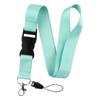 Pure Color Credential Holder Lanyard For Keys Neck Strap Id Card Badge Holder Key Chain Key Rings Accessories Christmas Holiday Gifts