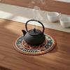 Bohemian Ceramic Coaster HeatResistant Design Cup Mats NonSlip Mandala Pattern Mat for