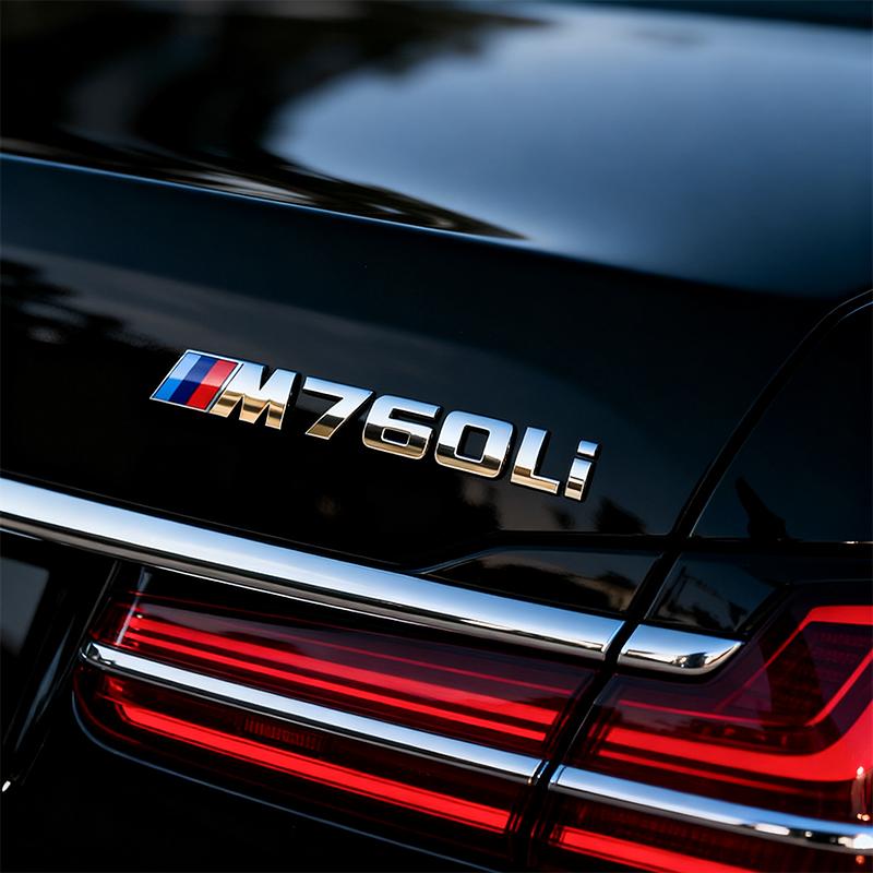 Auto 3D ABS Kofferraum Buchstaben Logo Plakette Emblem Aufkleber Für BMW M140 M145 M235 M240 M340 M530 M550 M760LI M135 E39 E60 E61 F48