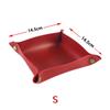 Rolling Folding Dice Game Storage Tray PU Leather Tray Table Storage Tools