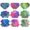 20 Pairs Women Sexy Self Adhesive Nipple Covers Colorful Fish Scales Disposable Breast Stickers Pasties Sticky Bras