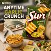 Orion Wavy Corn Chips French Garlic Bread Flavor 70g french‑garlic‑flavor crispy corn snacks