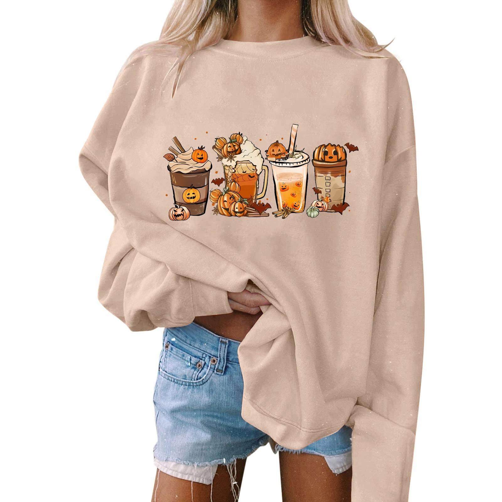 Женский пуловер с принтом Хэллоуина — фото 3