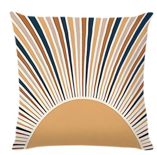 Sunrise Art Print Home Decor Pillowcase Bedroom Living Room Sofa Decoration Polyester Cushion Cover With Zipper