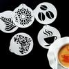 FAIS DU Edelstahl Kaffee Schablone Kuchen Dekorationsschablone Backschablone für Latte Cappuccino DIY Kunst Kaffee Zubehör