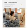 Japanese Polyester Cotton Quilted Summer Quilt Skin-friendly Washable Light Luxury Style Solid Color Lightweight Comforter