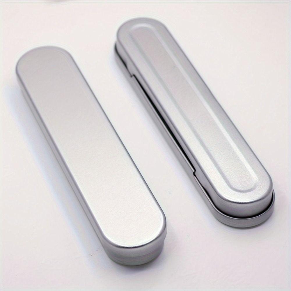 5pcs Silver Storage Box Lightweight Organizer Case Organizing Storage Container  School
