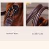 Vintage Chinese Style Shoulder Crossbody Bags for Women Embossing Print Tote Bags Large Capacity Multi-Pocket Soft Handbags