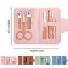 Set Manicure 7 Pezzi/Set Set Tagliaunghie Pratico Set per la Cura delle Unghie Strumenti Tagliaunghie in Acciaio Inossidabile per Viaggio Casa