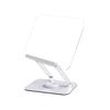 Boneruy R22 Home Office Desktop Foldable Metal Acrylic Angle Height 360 Rotatable Book Stand for Reading
