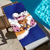 D-Diddl-l Cartoon Towel Large Quick-Drying Microfiber Soft Beach Towel for Travel Fitness Sauna Bathing Camping