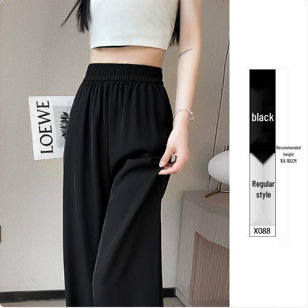 Schwarze Palazzo-Hosen für Damen (Petite) - Optionen mit schmalem & weitem Bein
