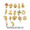 MamacitaSlay 316L Edelstahl Emaille Obstkuchen Anhänger Ohrringe Halskette Armband DIY Zubehör Damen Süßer Anhänger Geschenk