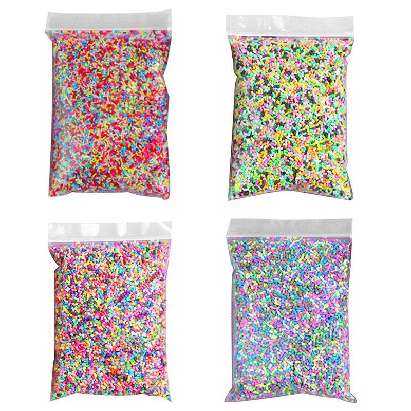 100g DIY Material Set Multicolor Polymer Clay Particles for Making Food Toys Phone Case Decorations
