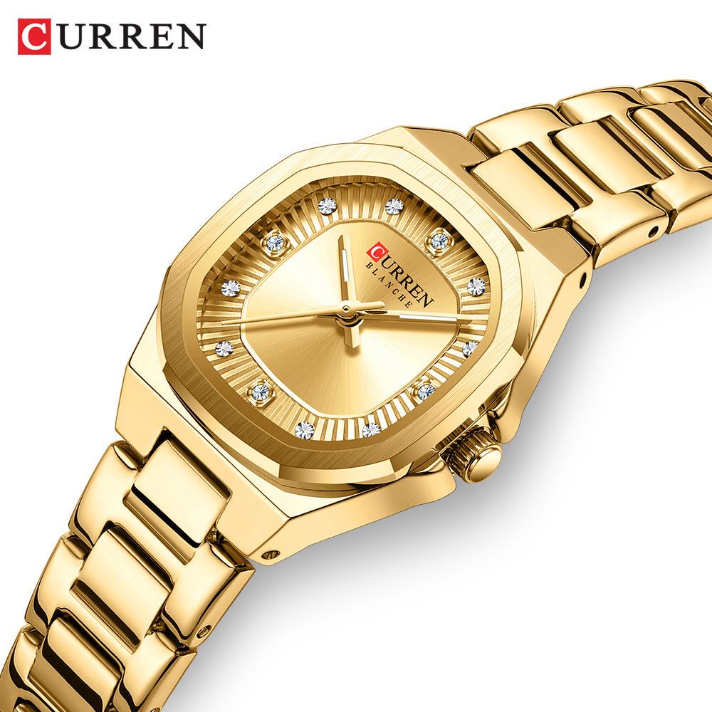 CURREN 9104 Women's Quartz Steel Band Casual Fashion Watch