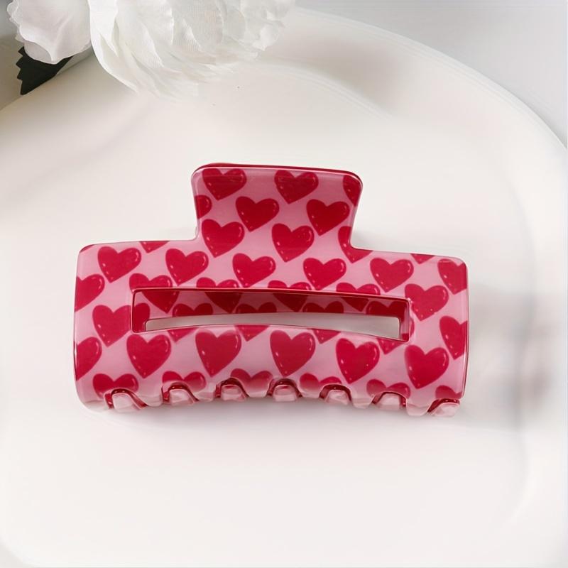 

lovely Love print hair clips for Hair Decoration Ponytail Holder Women Hair Accessories Hair Clips for Party Costume Accessories розовый