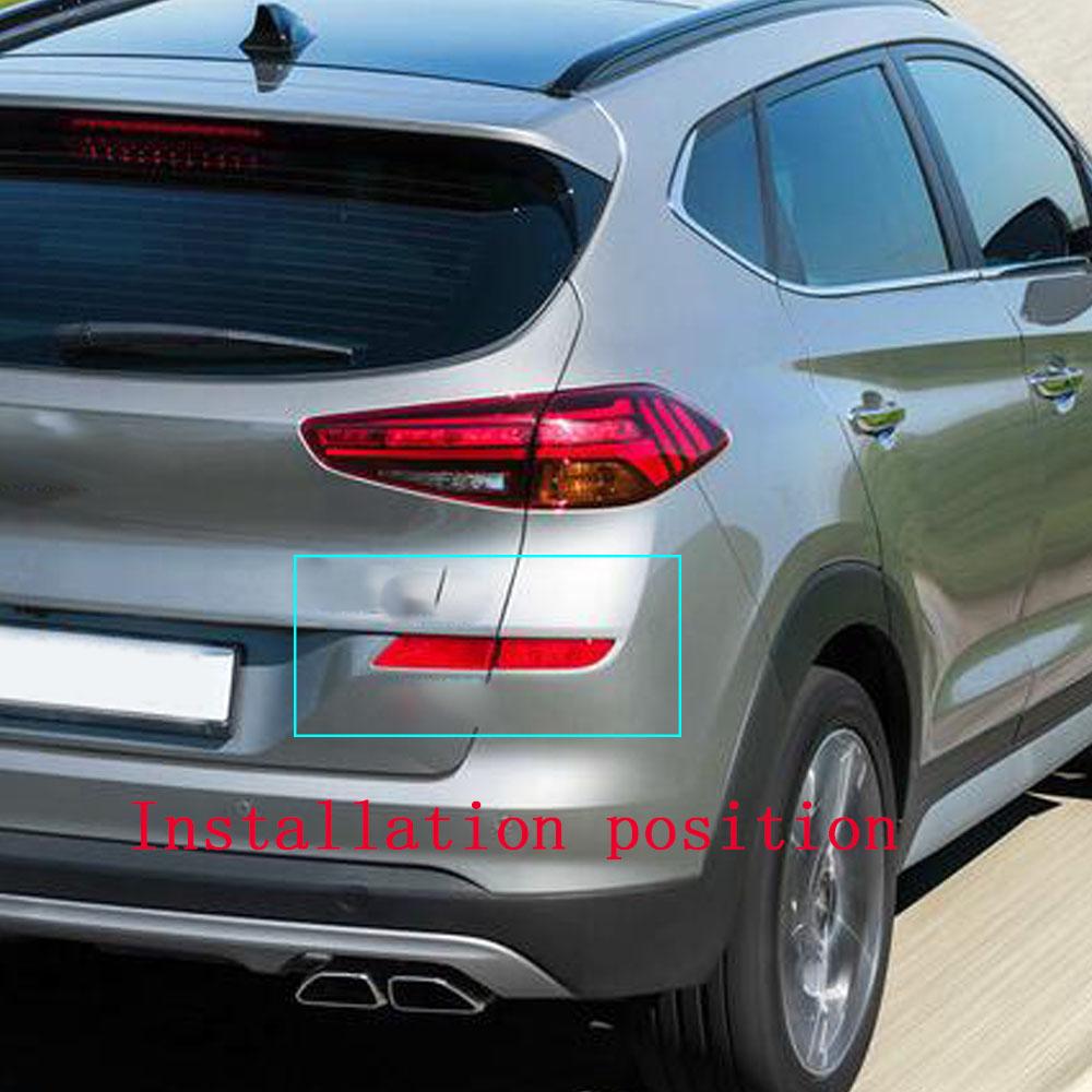 ABS Chrome Rear Bumper Fog Light Lamp Cover Trim Bezel Frame Eyebrow Accessories Decorative For Hyundai