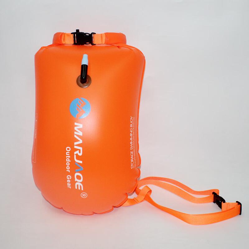 MARJAQE Inflatable Swim Buoy & Dry Bag with Waist Belt