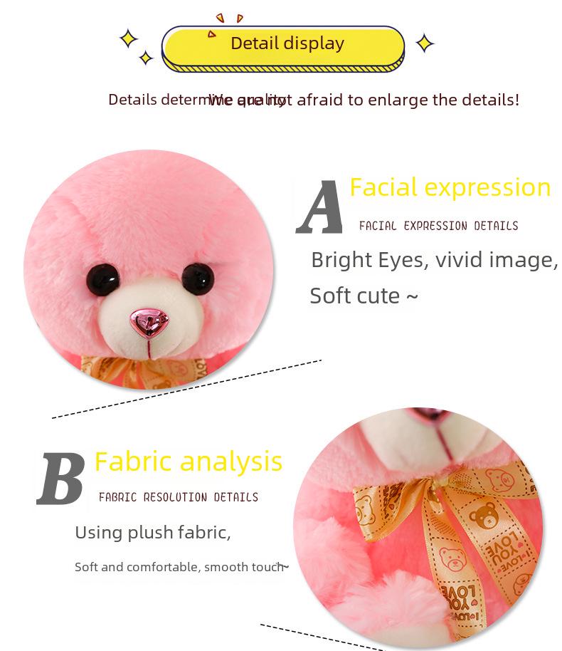 Urocza Pluszowa Lalka Misia - Dziewczęca Lalka do Przytulania na Urodziny Dziecka