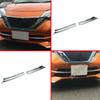 Car Cover ABS Chrome Bumper Engine Head Trim Front Grid Grill Grille Frame Edge 2PCs For Nissan NOTE 2017 2018
