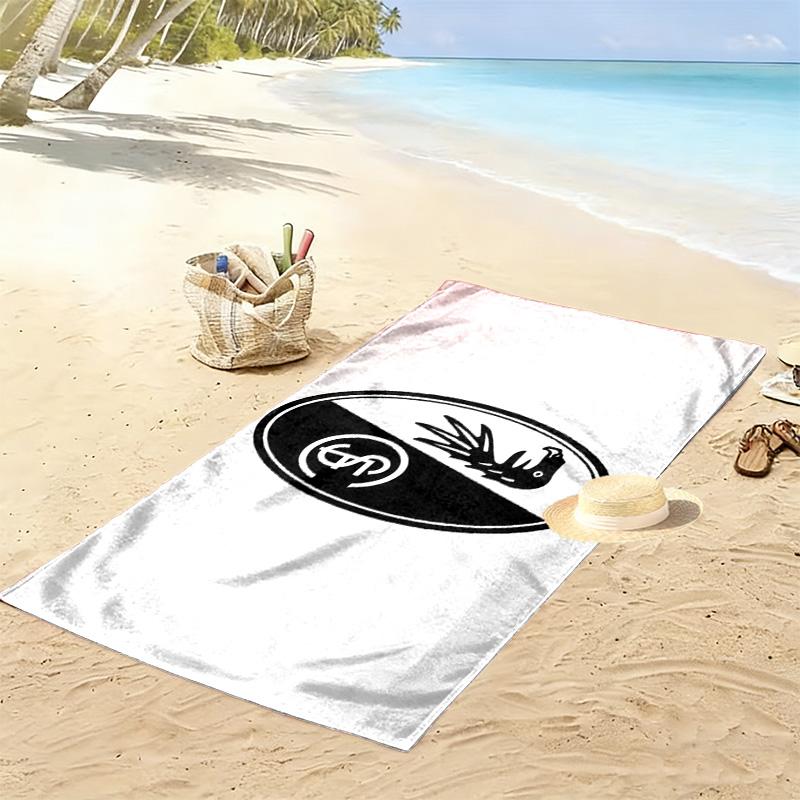 SC Freiburg Print Beach Towel, Large Soft Quick Dry Towel for Beach Camping Swimming
