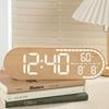 Minimalist Design Digital Wall Clock Silent Operation Lightweight Construction Temperature Display Clock