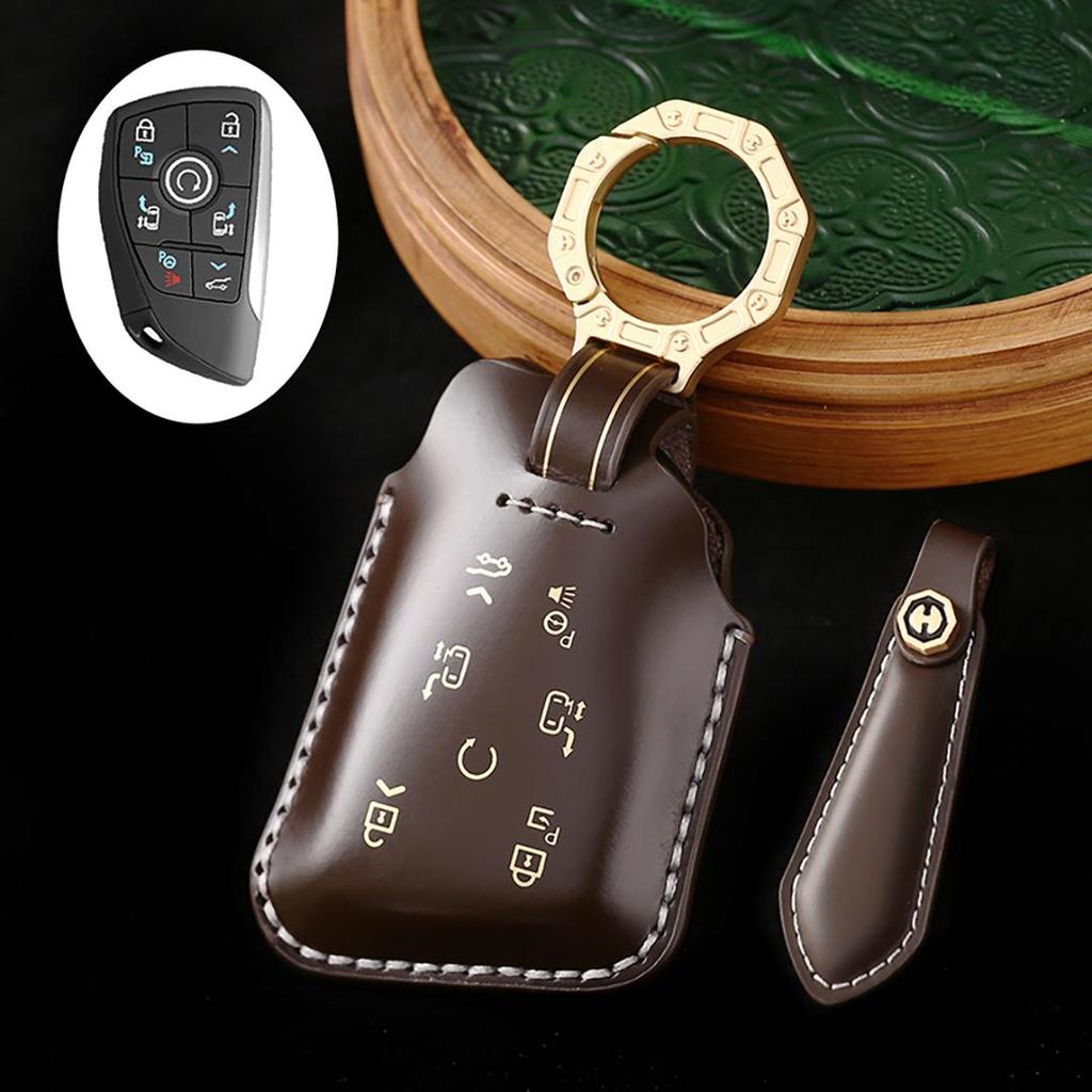 Suitable for Buick Century Handmade Cowhide High-End Car Key Cover Car Key Case