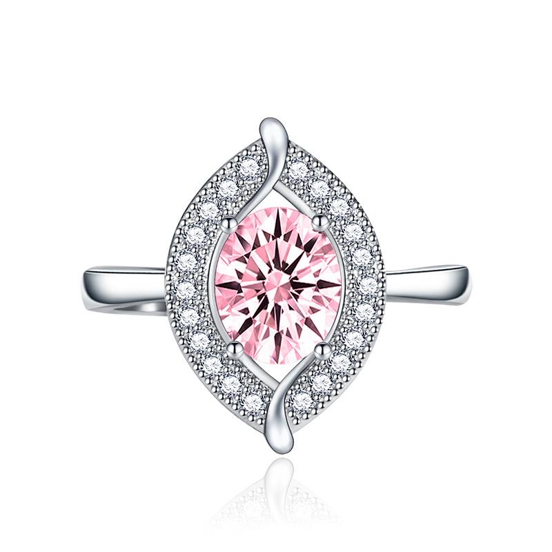 BELLA BOX Leaf Opening Resizable Rings For Women Zircon Engagement Party Fine Jewelry Gift