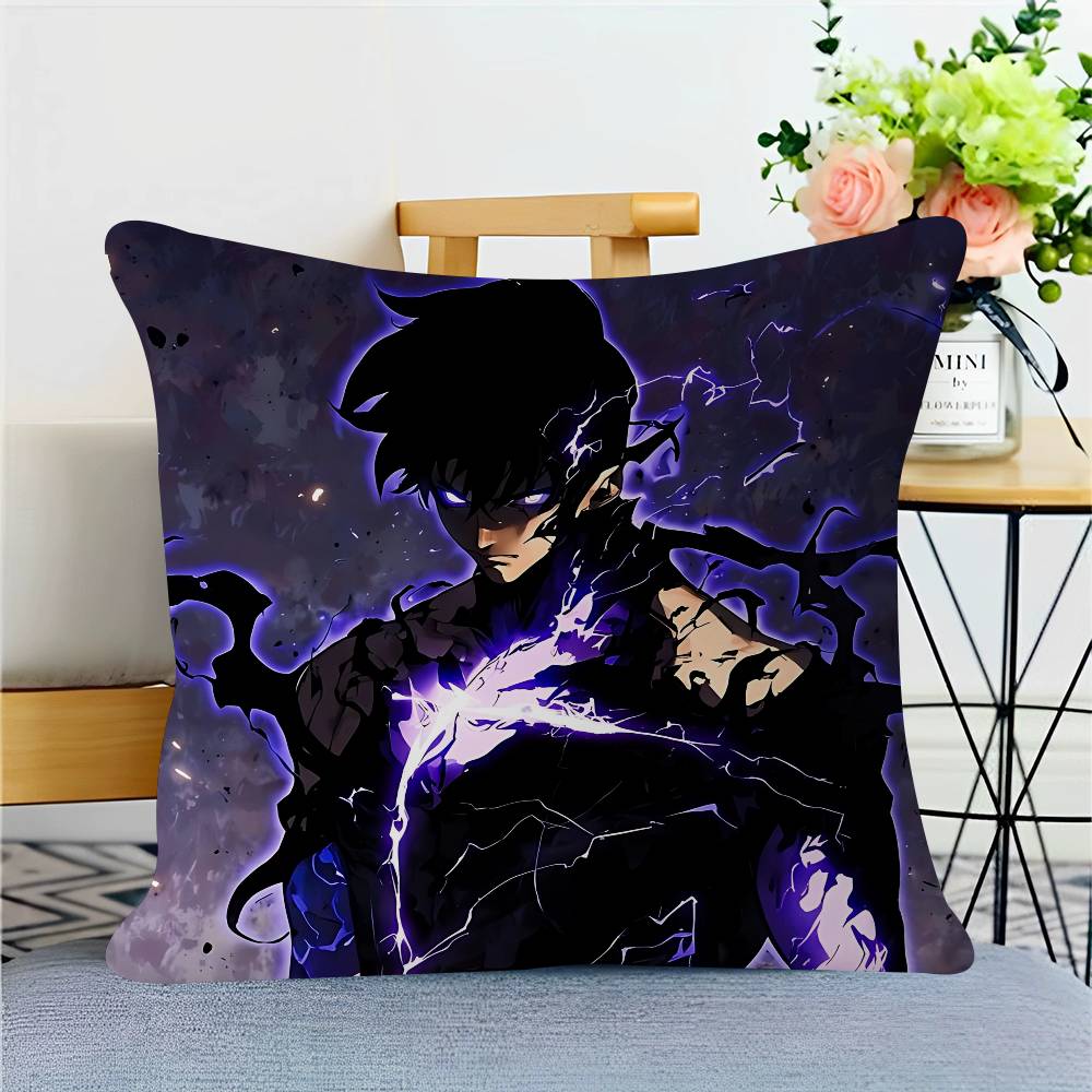 Anime S-Solo-Leveling Cushion Cover Pillow Cover Decor Pillowcase Printed Cushion Case For Couch