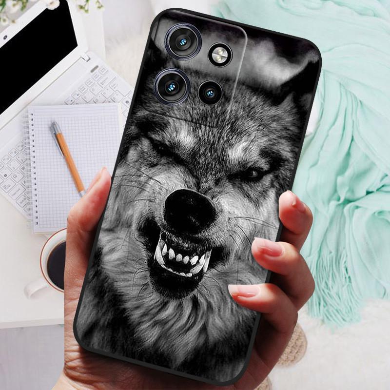 Für Motorola Edge 50 Neo 5G Hülle Löwe Wolf Silikon Weiche Rückabdeckung Für Motorola Moto S50 edge50 Handyhülle Schutzhülle