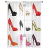 Farbe High Heels Tüllvorhänge für Wohnzimmer Transparenter Vorhang Schlafzimmer Voile Dekorative Fensterbehandlungen